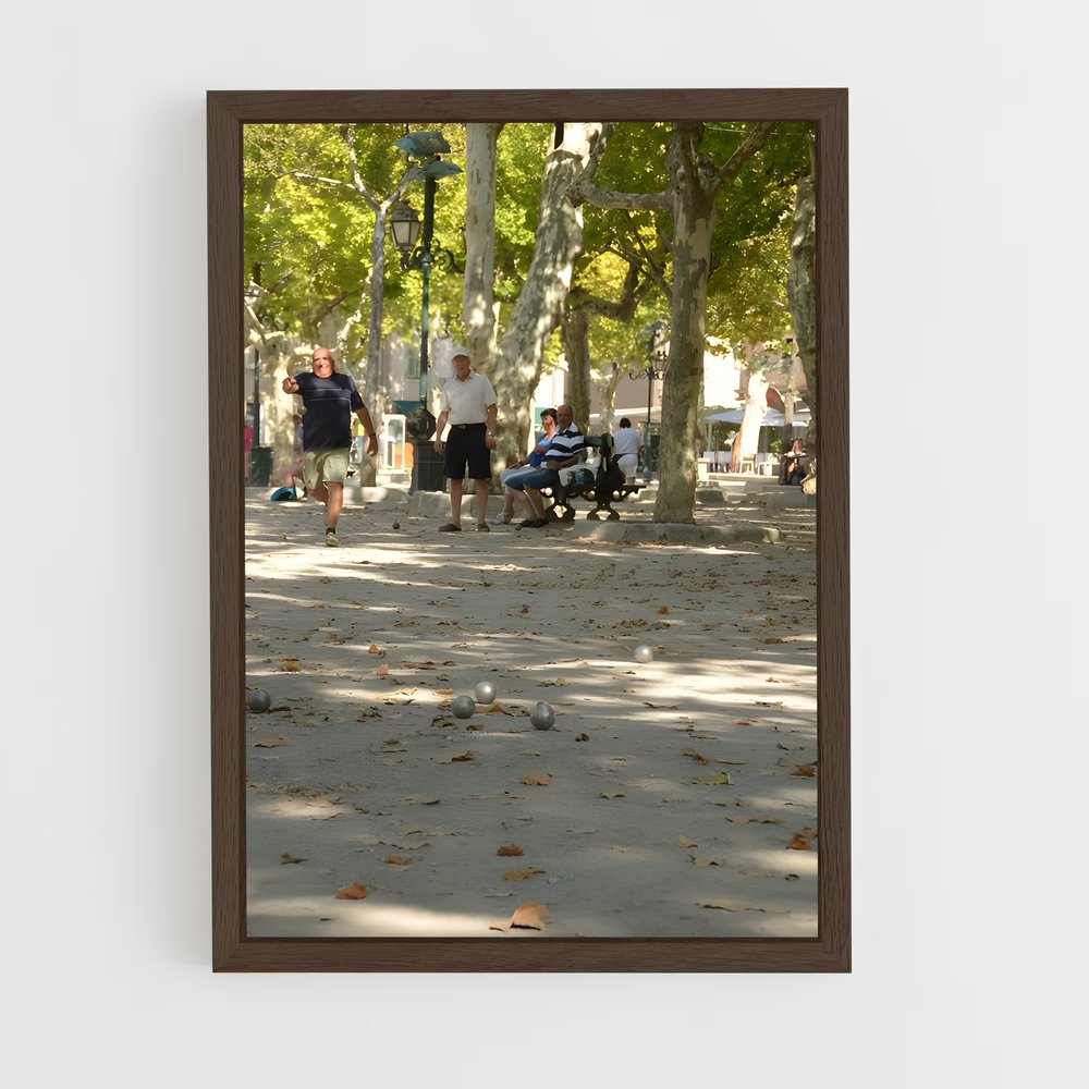 Poster Promenade Provençale – affiche Pétanque (vue 5)